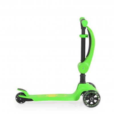 Сгъваема тротинетка със седалка Lamborghini 2В1 зелен