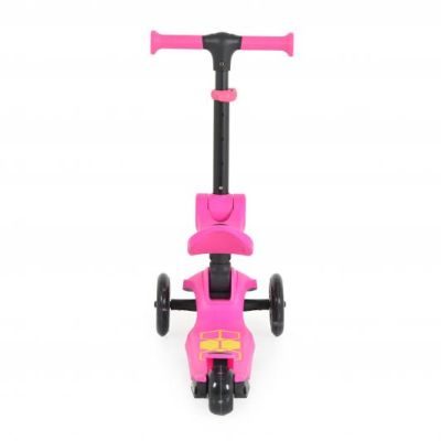 Сгъваема тротинетка със седалка Lamborghini 2В1 розов