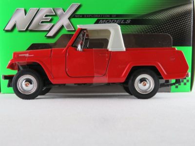 Метален джип Jeep Jeepster Commando Pickup 1967 Welly 1:24