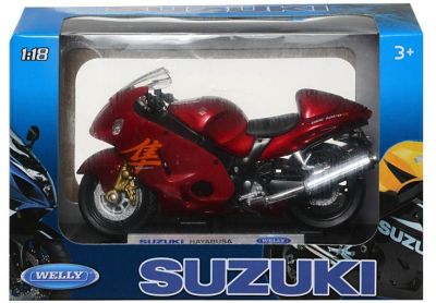 Метален мотор Suzuki Hayabusa Welly 1:18