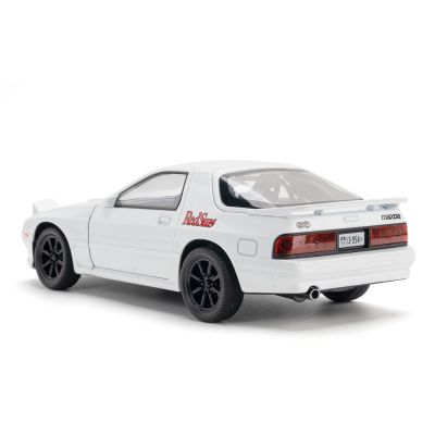 Метален автомобил Mazda RX7 със звук и светлини 1/24 бял