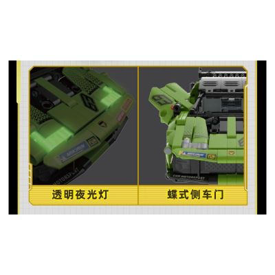 Конструктор спортен автомобил BULL EVO2 Gudi 70009