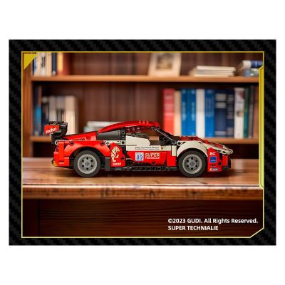 Конструктор спортен автомобил DRAG CAR GT3 BLAZING HORSE Gudi 70010