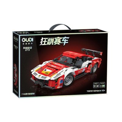 Конструктор спортен автомобил DRAG CAR GT3 BLAZING HORSE Gudi 70010