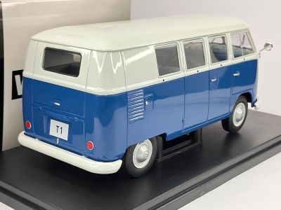 Метален бус Volkswagen T1 - 1960 WHITE BOX 124179