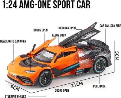 Метален автомобил Mercedes Benz AMG ONE 1/24 orange