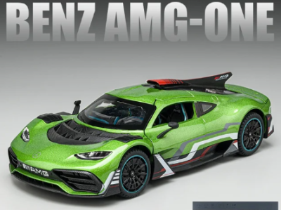 Метален автомобил Mercedes Benz AMG ONE 1/24 зелен