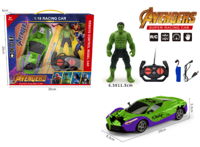Кола с дистанционно управление Avengers Хълк