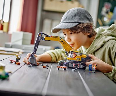 Конструктор LEGO City 60420 Жълт строителен екскаватор