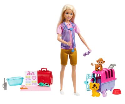 Кукла Barbie Комплект Барби с животни Mattel HRG50 