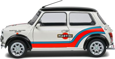 Метална кола Mini Cooper Sport Martini Evocation White 1998 SOLIDO 1:18 - 1800610
