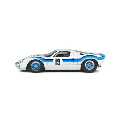 Метална кола FORD GT40 MK.1 WHITE #19 E.MARTA ANGOLA CHAMPIONSHIP 1973 SOLIDO 1:18 - 1803006
