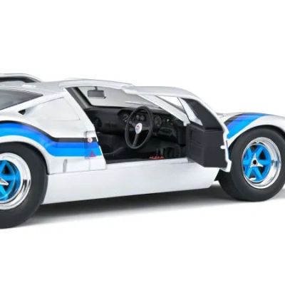 Метална кола FORD GT40 MK.1 WHITE #19 E.MARTA ANGOLA CHAMPIONSHIP 1973 SOLIDO 1:18 - 1803006