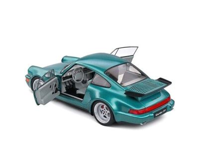 Метална кола Porsche 964 Turbo Green 1991 SOLIDO 1:18 - 1803407