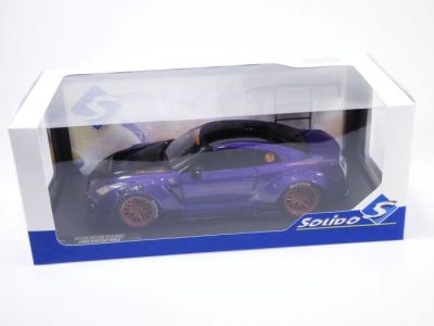 Метална кола Nissan GT-R R35 LIBERTY WALK BODY KIT 2.0 PURPLE 2022 SOLIDO 1:18 - 1805812