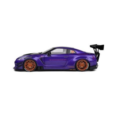 Метална кола Nissan GT-R R35 LIBERTY WALK BODY KIT 2.0 PURPLE 2022 SOLIDO 1:18 - 1805812