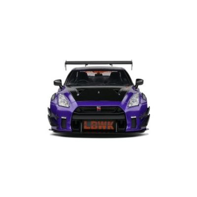 Метална кола Nissan GT-R R35 LIBERTY WALK BODY KIT 2.0 PURPLE 2022 SOLIDO 1:18 - 1805812