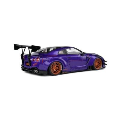 Метална кола Nissan GT-R R35 LIBERTY WALK BODY KIT 2.0 PURPLE 2022 SOLIDO 1:18 - 1805812