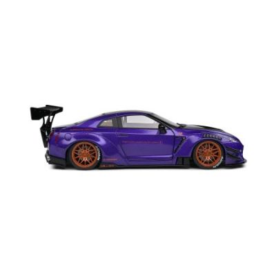 Метална кола Nissan GT-R R35 LIBERTY WALK BODY KIT 2.0 PURPLE 2022 SOLIDO 1:18 - 1805812