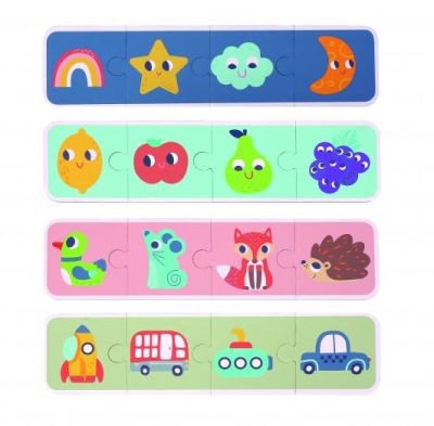 Дървена игра за памет тактилни усещания Tooky Toy TH324