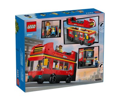 Конструктор LEGO City 60407 Червен двуетажен автобус за обиколка