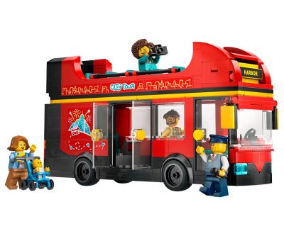 Конструктор LEGO City 60407 Червен двуетажен автобус за обиколка