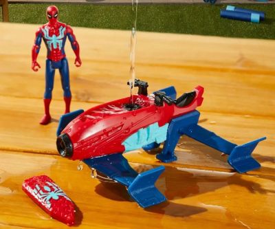 Фигурка Спайдърмен - Превозно средство изстрелващо паяжина, Spider-Man Hydro Jet Blast