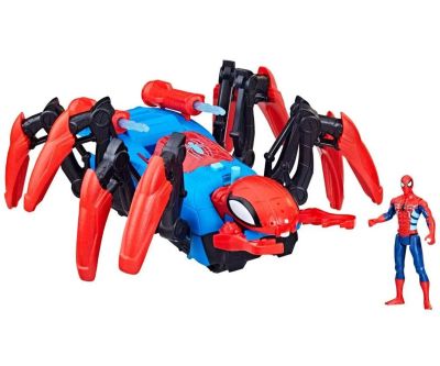 Спайдърмен - Crawl 'N Blast Spider с фигурка, функция 2-в-1 Hasbro F7845 