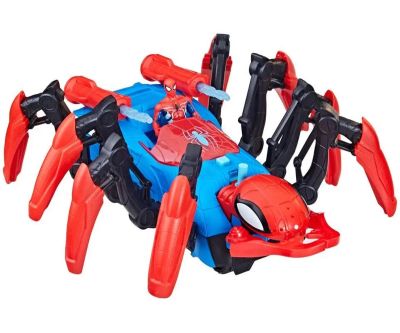 Спайдърмен - Crawl 'N Blast Spider с фигурка, функция 2-в-1 Hasbro F7845 