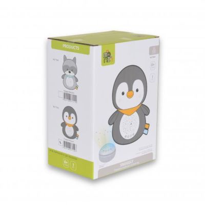Плюшена нощна лампа с проектор Snuggly Penguin