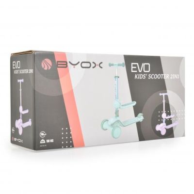 Сгъваема тротинетка със седалка Byox Evo Pink