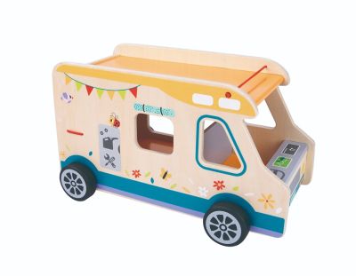 Дървен кемпер с фигури и аксесоари Tooky Toy TH427