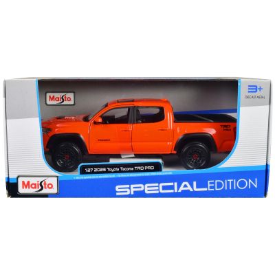 Метален джип пикап Toyota Tacoma TRD Pro 2021 - 1:24 Maisto 32910 orange