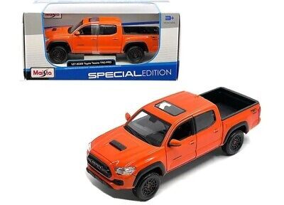 Метален джип пикап Toyota Tacoma TRD Pro 2021 - 1:24 Maisto 32910 orange