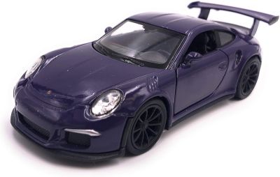 Металeн автомобил Porsche 911 GT3 RS лилаво -1:34 Welly 