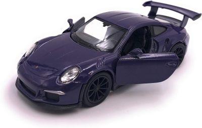 Металeн автомобил Porsche 911 GT3 RS лилаво -1:34 Welly 