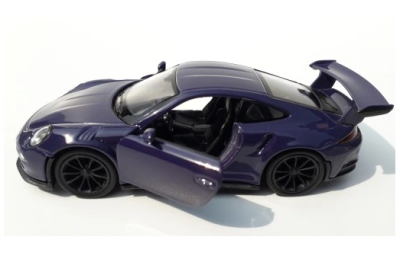 Металeн автомобил Porsche 911 GT3 RS лилаво -1:34 Welly 
