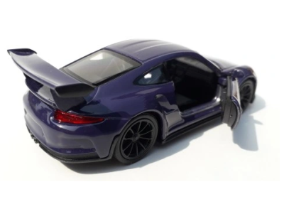 Металeн автомобил Porsche 911 GT3 RS лилаво -1:34 Welly 