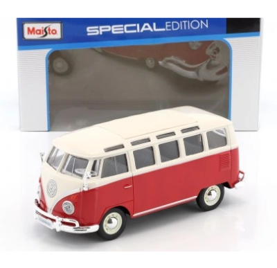 Метален бус Volkswagen Van Samba 1:24 Maisto 31956 red