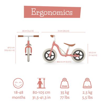 Колело за баланс Chillafish Charlie Flamingo