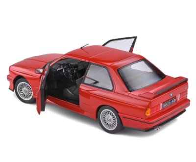 Метален автомобил BMW E30 M3 RED 1986 SOLIDO 1:18 - 1801502