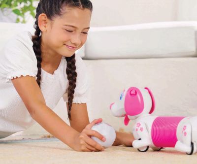Разтеглив робо дакел YCOO Robo Dash Dackel Robotic Puppy Pink Silverlit 88742