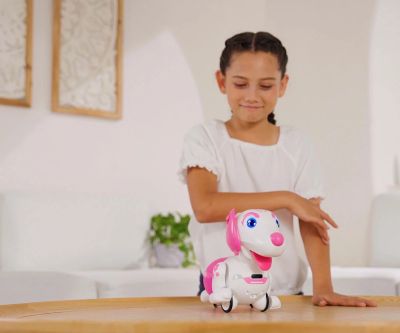 Разтеглив робо дакел YCOO Robo Dash Dackel Robotic Puppy Pink Silverlit 88742