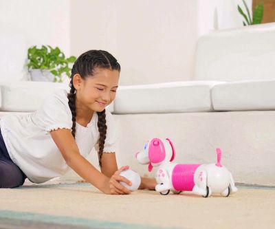 Разтеглив робо дакел YCOO Robo Dash Dackel Robotic Puppy Pink Silverlit 88742