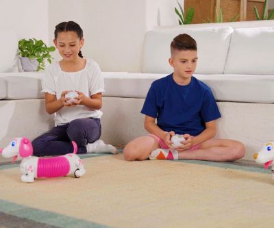 Разтеглив робо дакел YCOO Robo Dash Dackel Robotic Puppy Pink Silverlit 88742