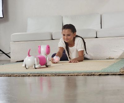 Разтеглив робо дакел YCOO Robo Dash Dackel Robotic Puppy Pink Silverlit 88742