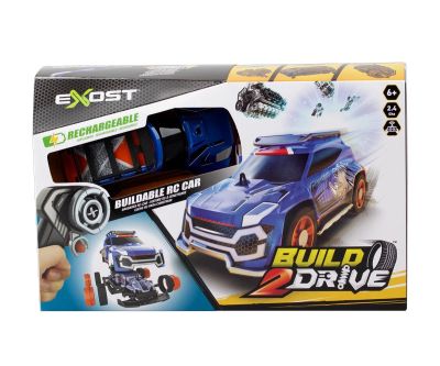 Състезателна кола с радио контрол Silverlit Build 2 drive Silverlit 371023 син