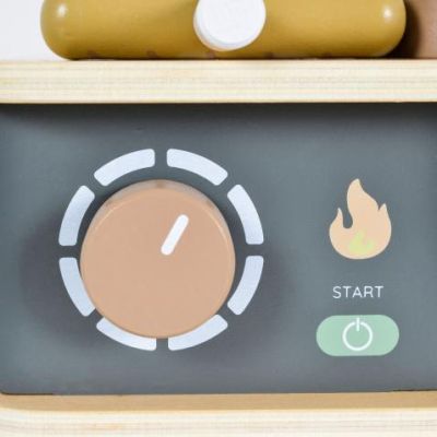 Дървено барбекю с продукти 24070