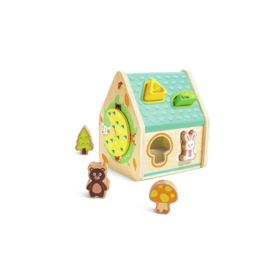Дървен сортер за игра Горска къщичка Hape H0515