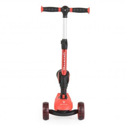 Сгъваема тротинетка със седалка Maserati 2В1 червен 